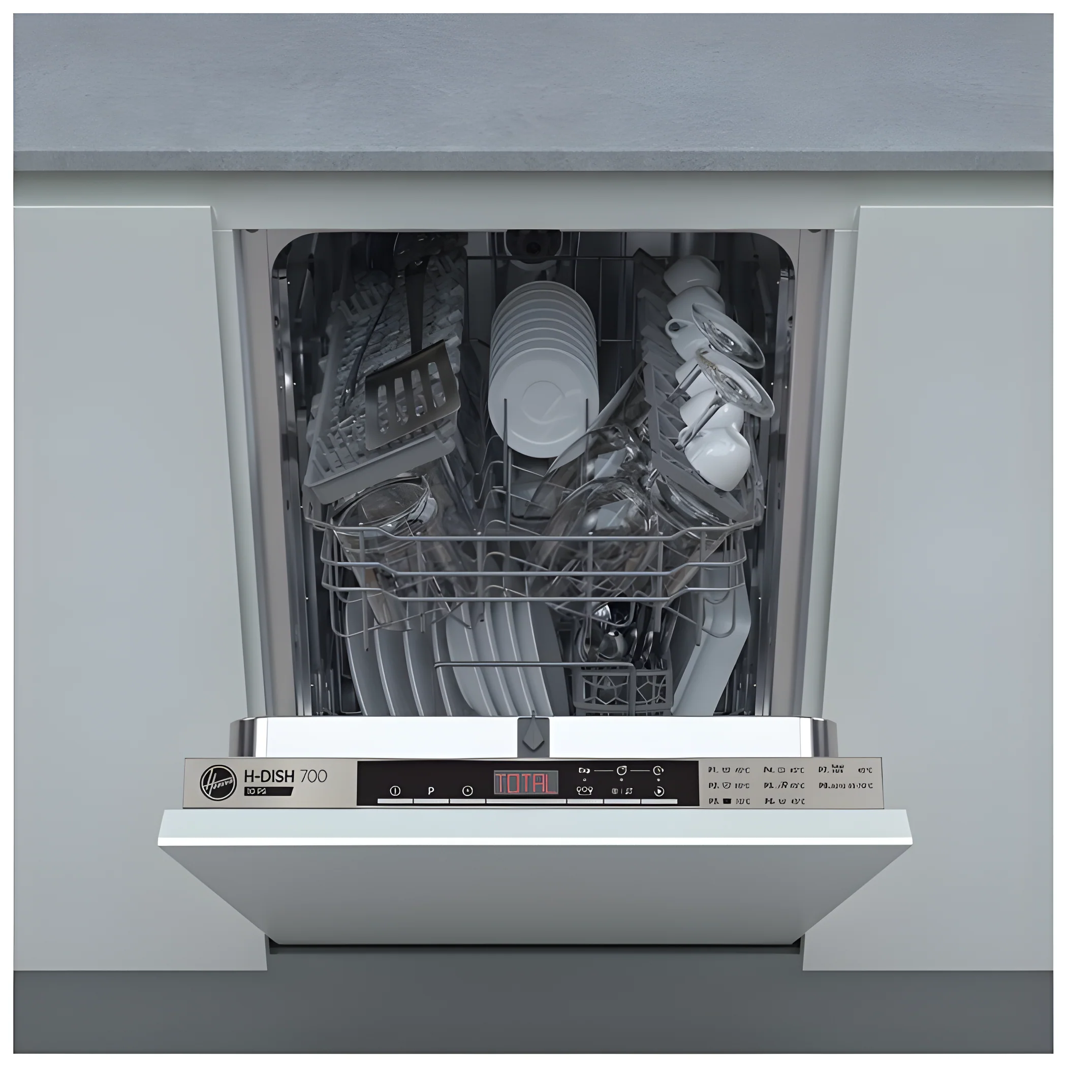 Hoover HDIH 2T1047-80 - Slimline Integrated Dishwasher - E energy - Image 2