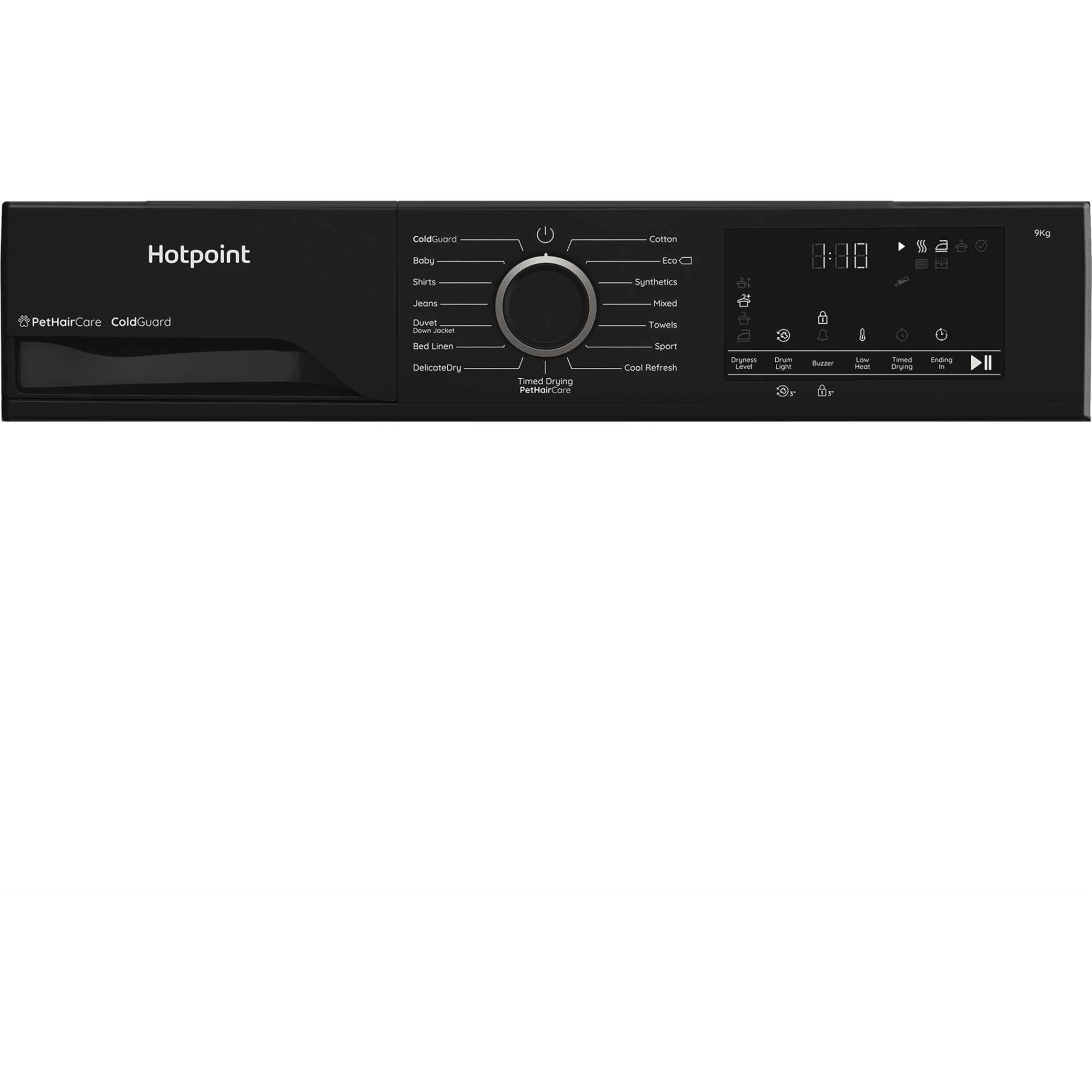 Hotpoint CHD93MBBUK - Black 9KG Heat Pump Tumble Dryer - Cold Guard - D Energy - Image 4
