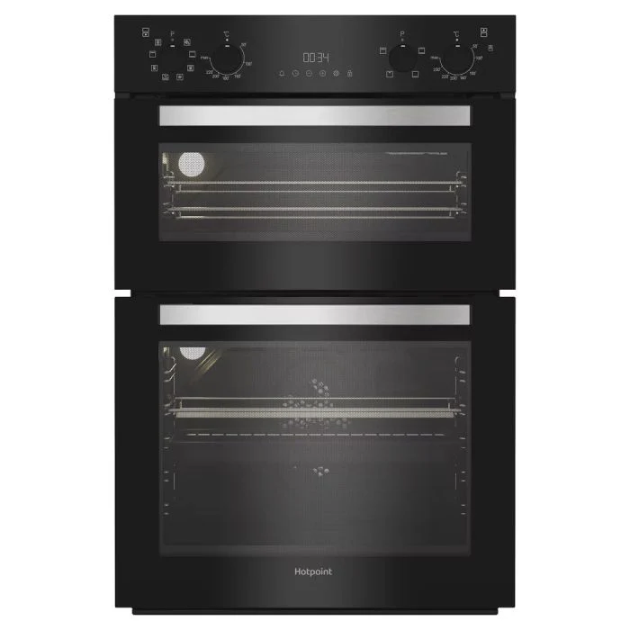 Hotpoint DIH82GB - Black Double Oven - 71L Main + 38L Top - A Energy