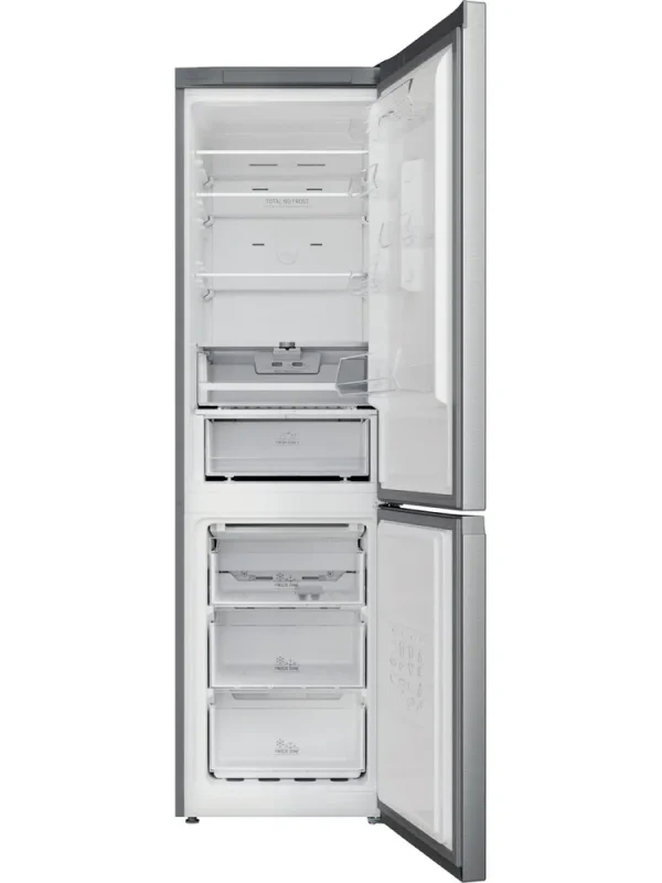 Hotpoint H7X 93T SX M - Stainless steel Freestanding Frost Free Fridge Freezer - D energy - Image 2