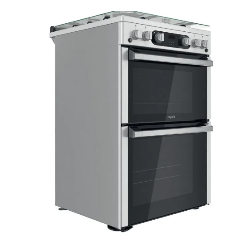 Hotpoint HDM67G0C2CX/U - Silver 4 Zone Gas Cooker - Catalytic cleaning - A/A energy - Image 3