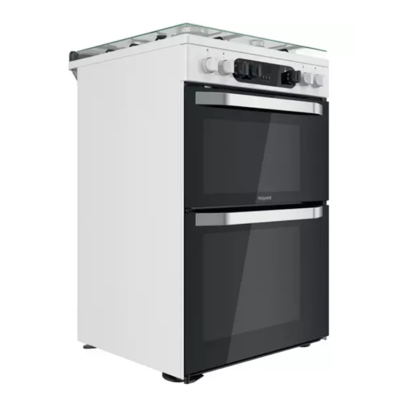 Hotpoint HDM67G9C2CW/UK - White 4 Zone Dual Fuel Cooker - Catalytic cleaning - A/A energy - Image 4