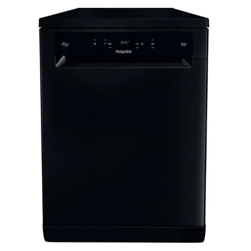 Hotpoint HFC 3C26 WC B UK - Black Freestanding Dishwasher - D energy - Image 2