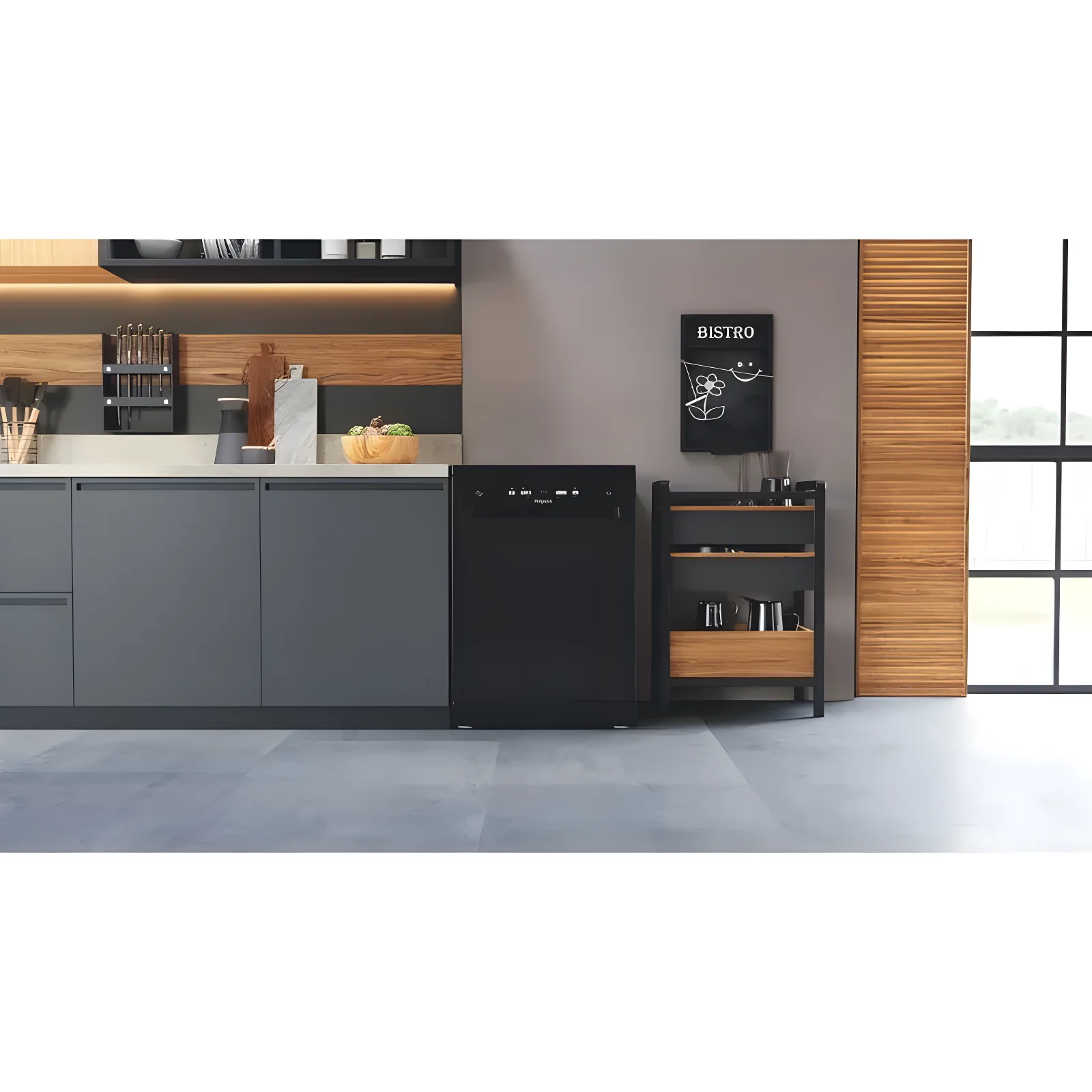 Hotpoint HP2FFC14BN6BUK - Black Freestanding Dishwasher - 14 Place Settings - C Energy - Image 4