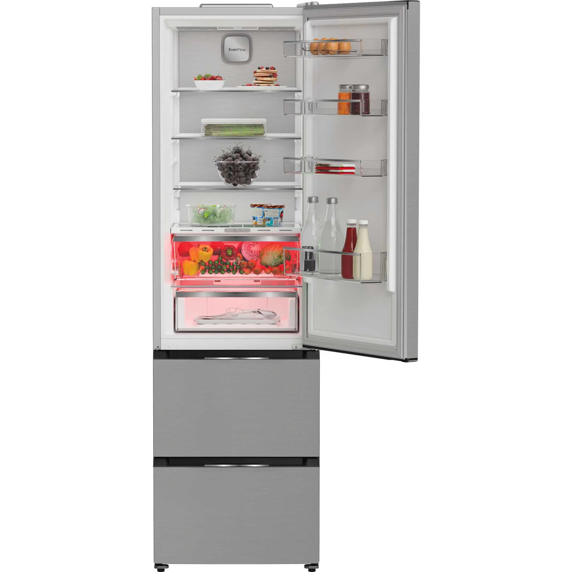 Hotpoint HPKF 5351 XP4UK - Inox Fridge Freezer - 249L/102L - E Energy - Image 4