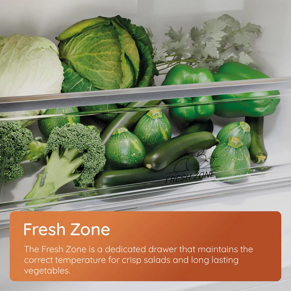 Hotpoint HPKH1262B4UK No Frost Integrated Fridge Freezer, Sliding Hinge, 50/50, E Rated - Image 5