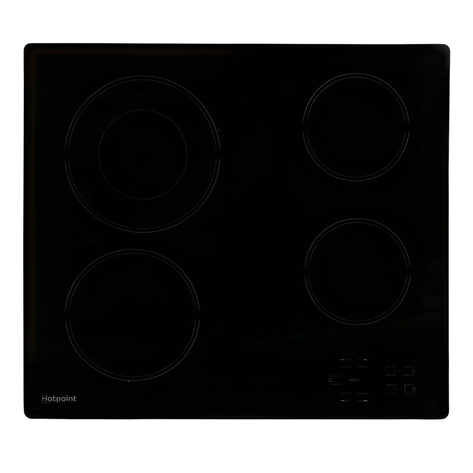 Hotpoint HR 612 C H - Black 4 Zone Electric Hob