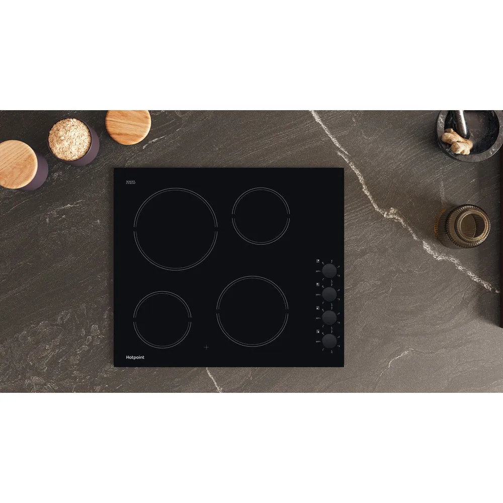 Hotpoint HR 620 R H - Black 4 Zone Ceramic Hob - Image 3