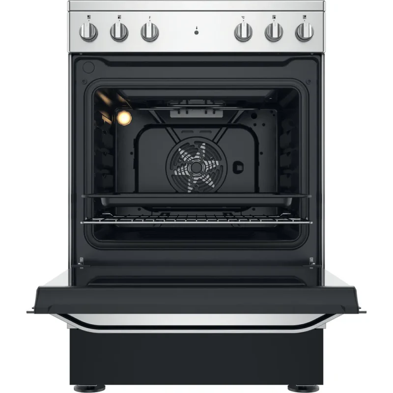 Hotpoint HS67V5KHX/UK - Silver 4 Zone Electric Cooker - Hydrolytic cleaning - A energy - Image 3