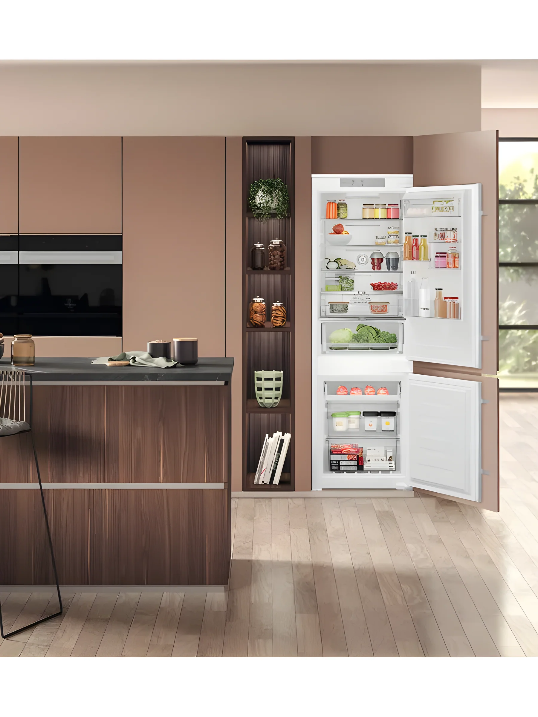 Hotpoint HTC18 T322 UK - White Integrated 70/30 Frost Free Fridge Freezer - E energy - Image 3