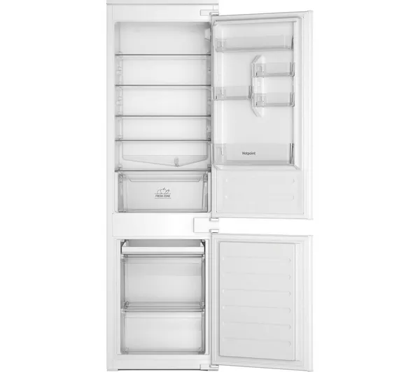 Hotpoint HTC18D011A1 - White 70/30 Built In Static Fridge Freezer - 273L Capacity - E Energy Rating - Image 2