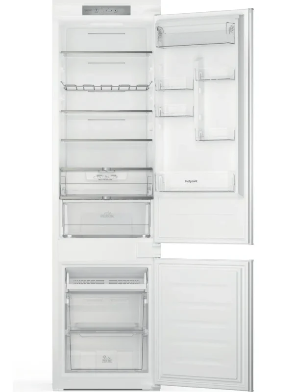 Hotpoint HTC20 T322 UK - White 70/30 - Sliding Hinge - Tall Integrated Frost Free Fridge Freezer - E energy