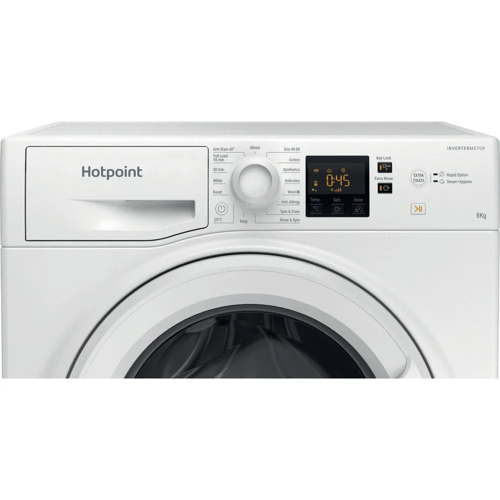 Hotpoint NSWF 846 W UK - White Freestanding 8KG Washing Machine - 1400 RPM - A energy - Image 11