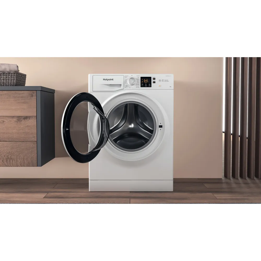 Hotpoint NSWF 846 W UK - White Freestanding 8KG Washing Machine - 1400 RPM - A energy - Image 8