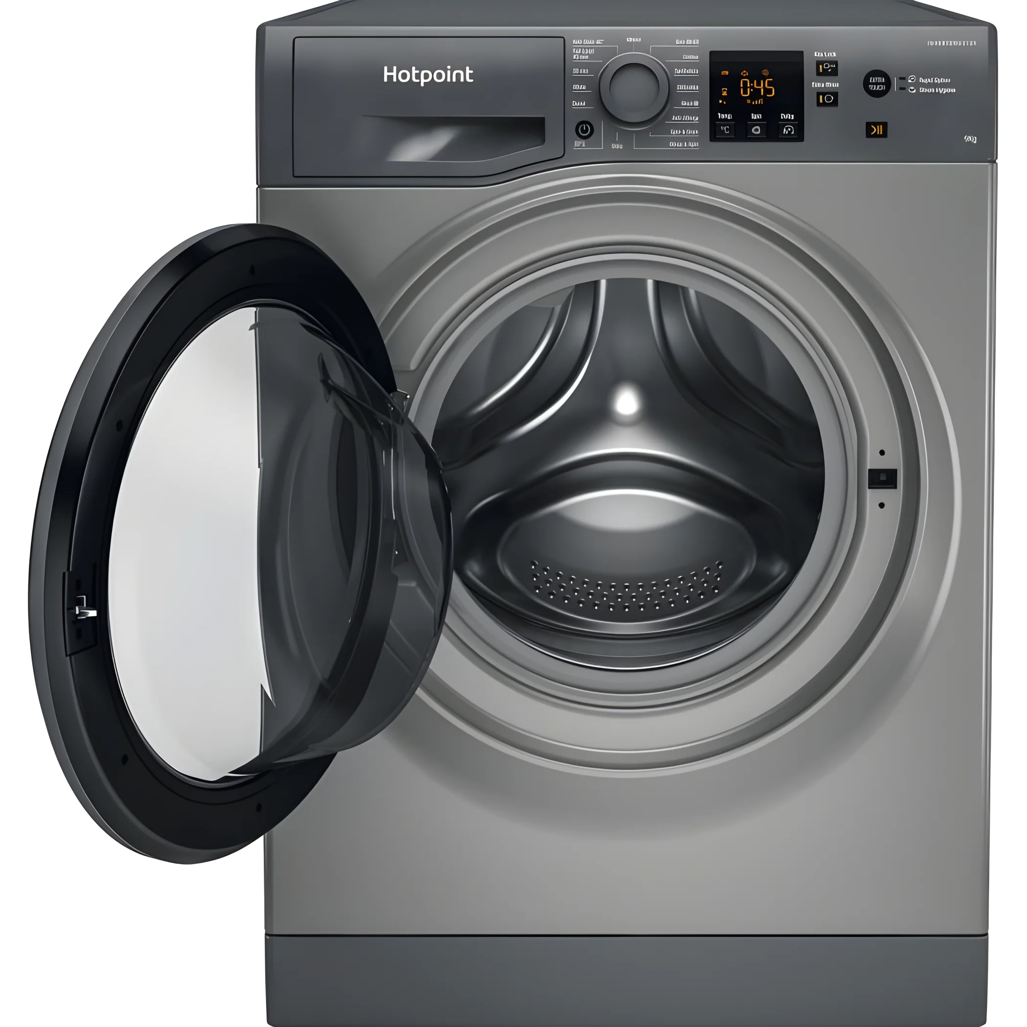 Hotpoint NSWF 946 GG UK - Graphite Freestanding 9KG Washing Machine - 1400 RPM - A energy - Image 2