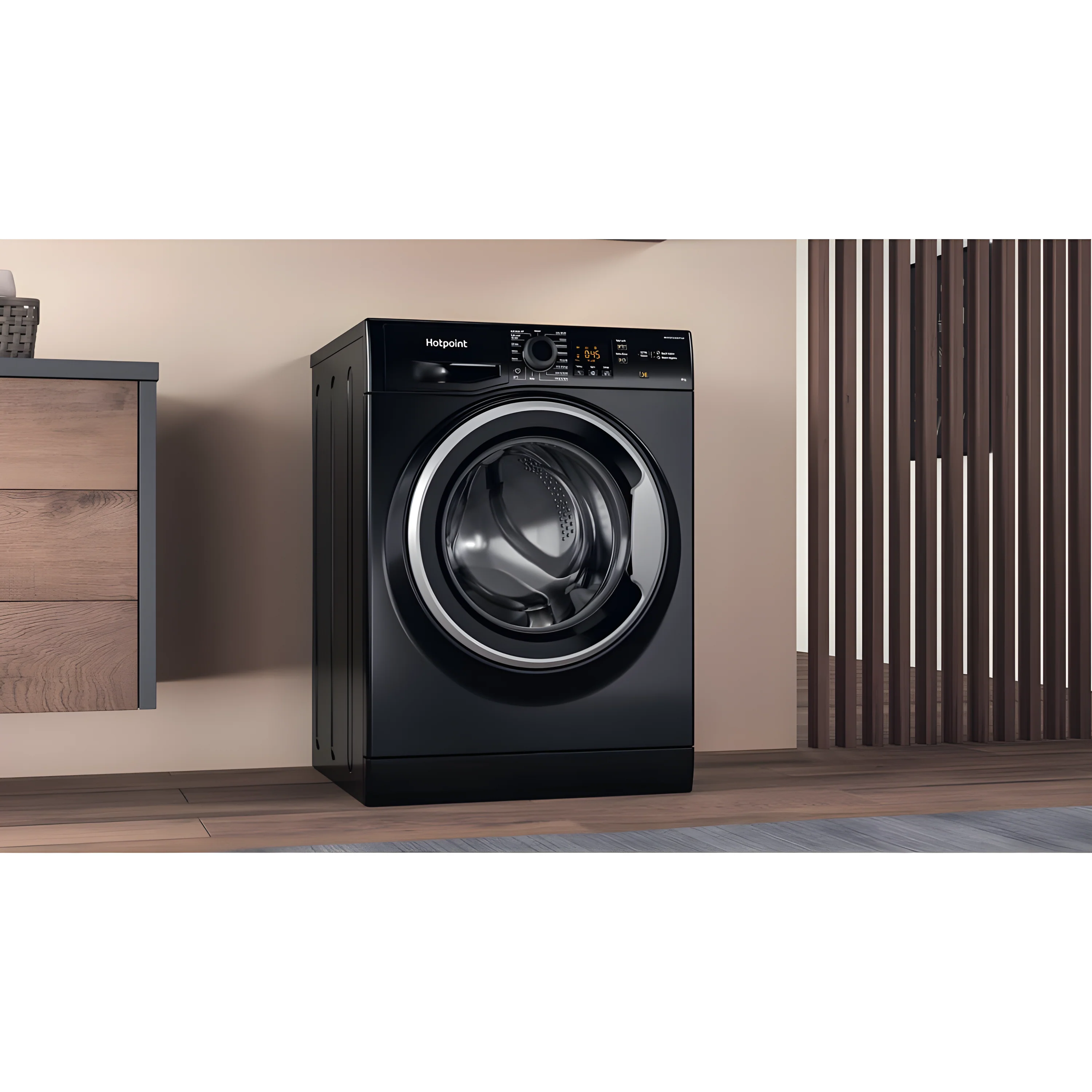 Hotpoint NSWM 864C BS UK N - Black Washing Machine - B energy - Image 4
