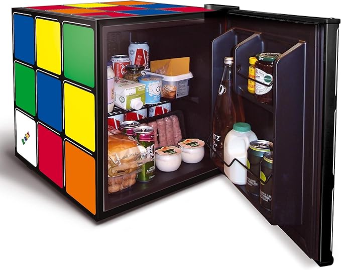 Husky HU231 Rubiks Cube Mini Fridge - Black Mini Fridge - 43 Litres - F Energy Rating - Image 2