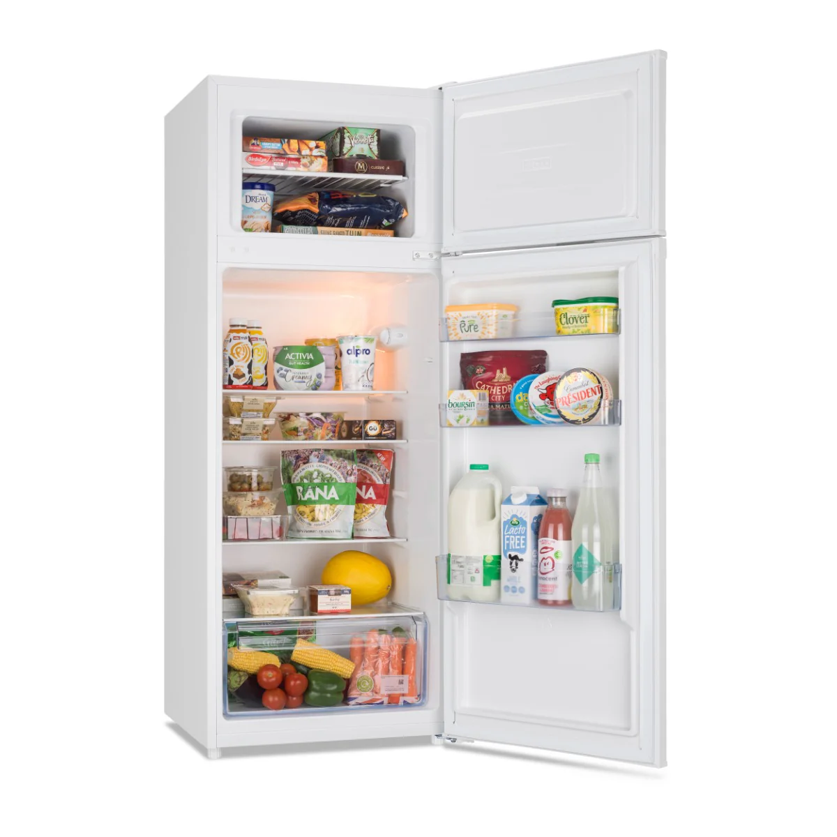 Iceking FF218W.E - White 80/20 Manual Defrost Fridge Freezer - F energy