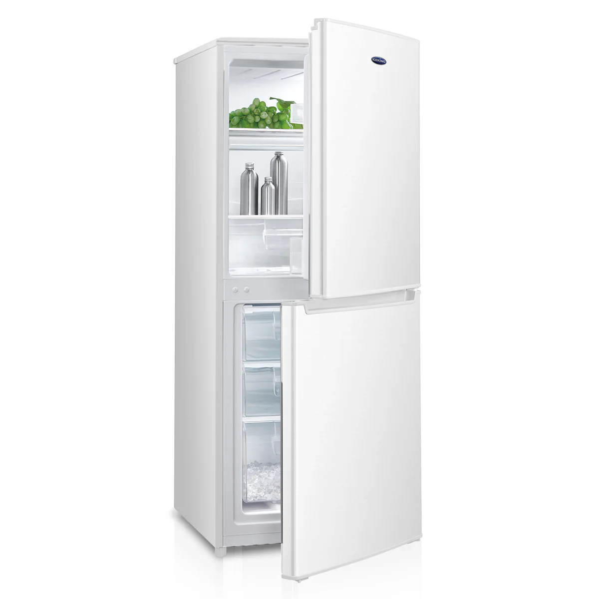 Iceking IK5558EW - White Freestanding Manual Defrost Fridge Freezer - E energy - Image 2