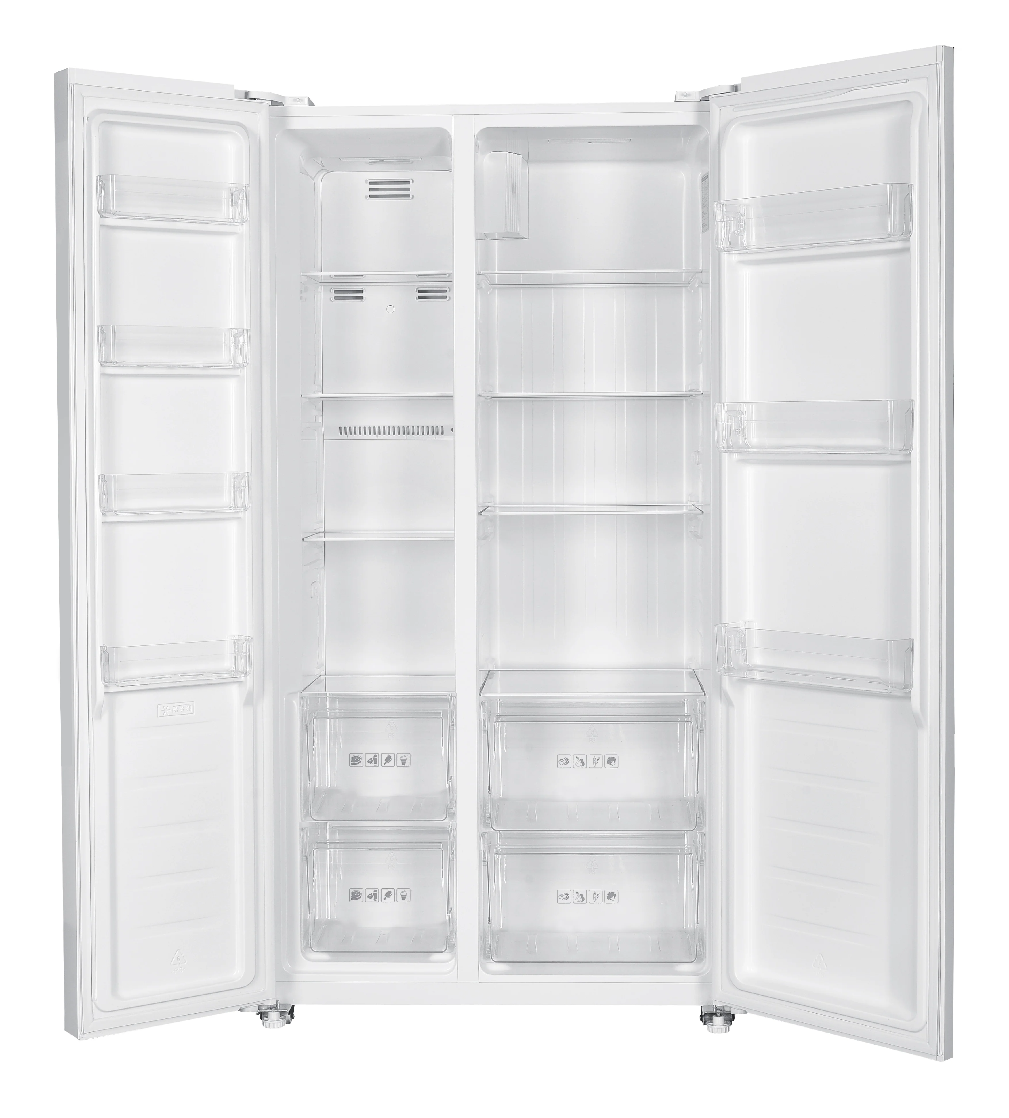 Iceking IKSBS442WH  - White American Fridge Freezer - 442L - E Energy Rating - Image 2