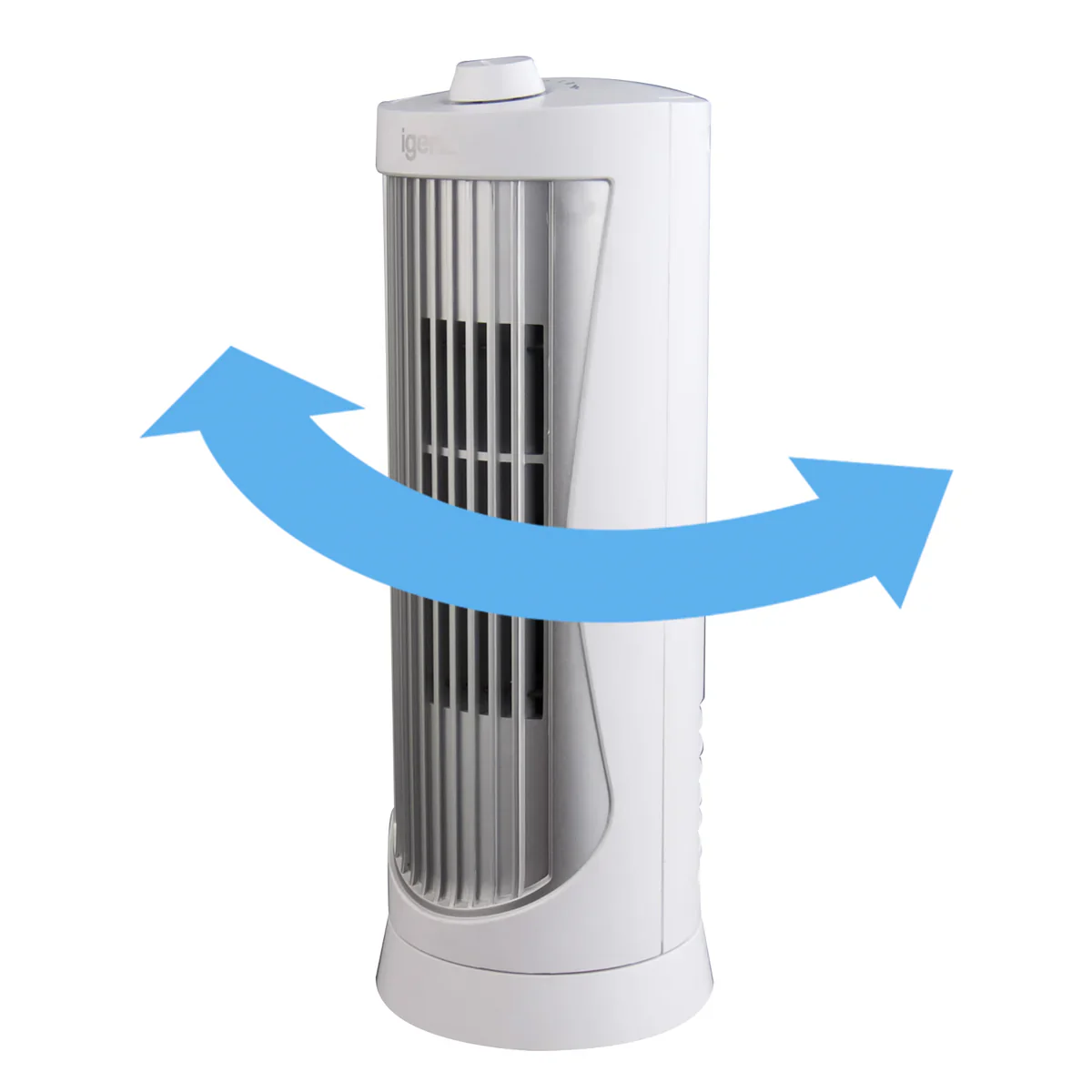 Igenix DF0020WH - White Mini Tower Fan - 2 Speed - 12 Inch - Image 2