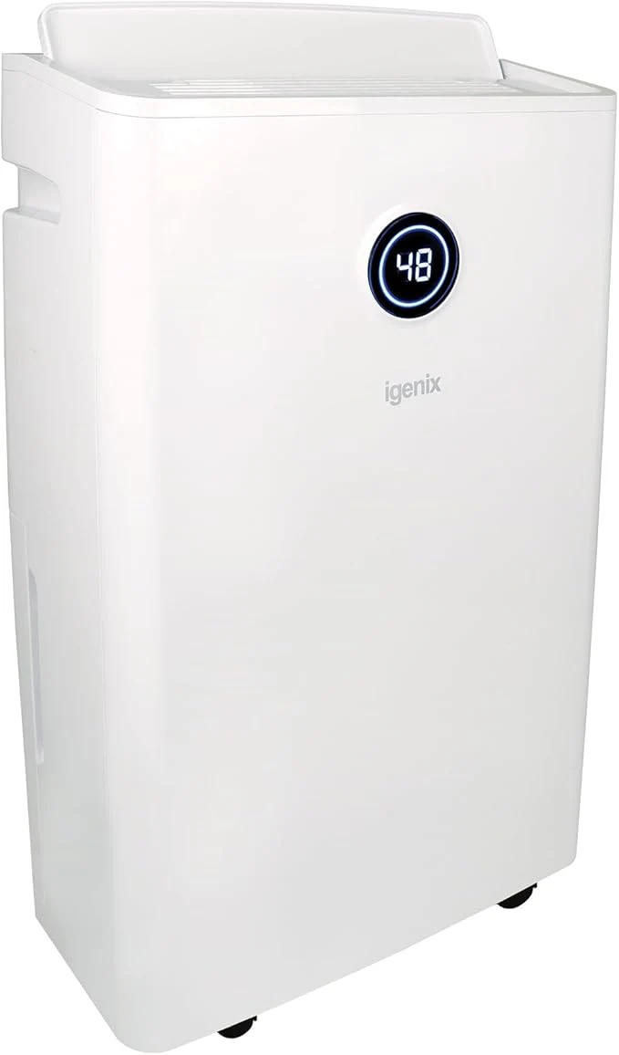 Igenix IGDH020W - White 20L Dehumidifier - 3 Modes - Touch Controls - Image 2