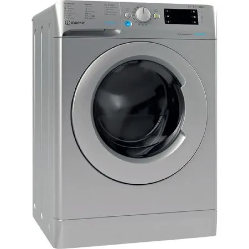 Indesit BDE 86436X S UK N - Silver 8KG/6KG Washer Dryer - 1400 RPM - D energy - Image 2