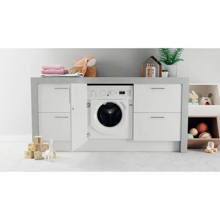Indesit BI WDIL 75148 UK - White Integrated 7KG/5KG Washer Dryer - 1400 RPM - E energy - Image 3