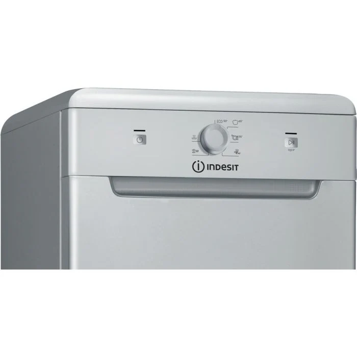 Indesit DF9E 1B10 S UK - Silver Freestanding Dishwasher - F energy - Image 2