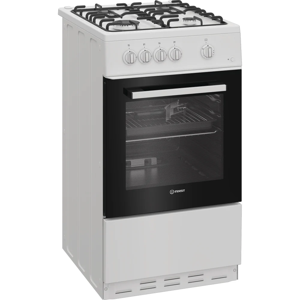 Indesit I5G1KMW - White Gas Cooker - 55L Single Oven - A Rated - Image 2