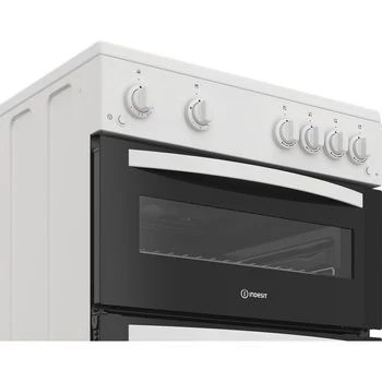Indesit IDG6GW - White 60cm Gas Double Cooker - A+ Energy - Image 5