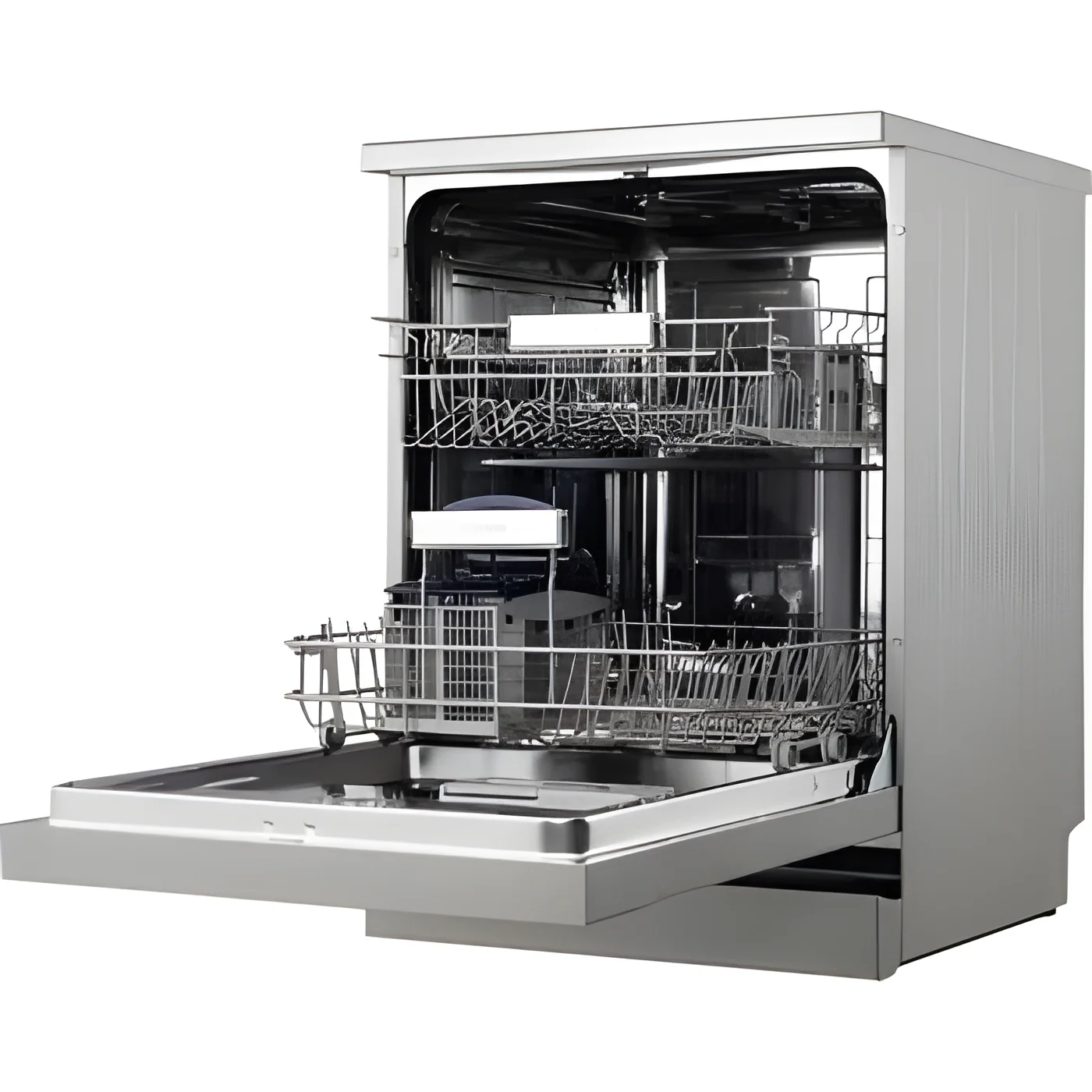 Indesit IN2FE13CNO7SUK - Silver Freestanding Dishwasher - 13 Place Settings - E Energy - Image 2