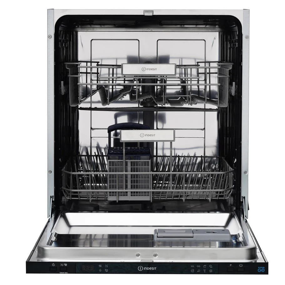 Indesit IN2IE13CNO8 - Black 13 Place Fully Integrated Dishwasher - 8 Programs - E Energy Rating - Image 3