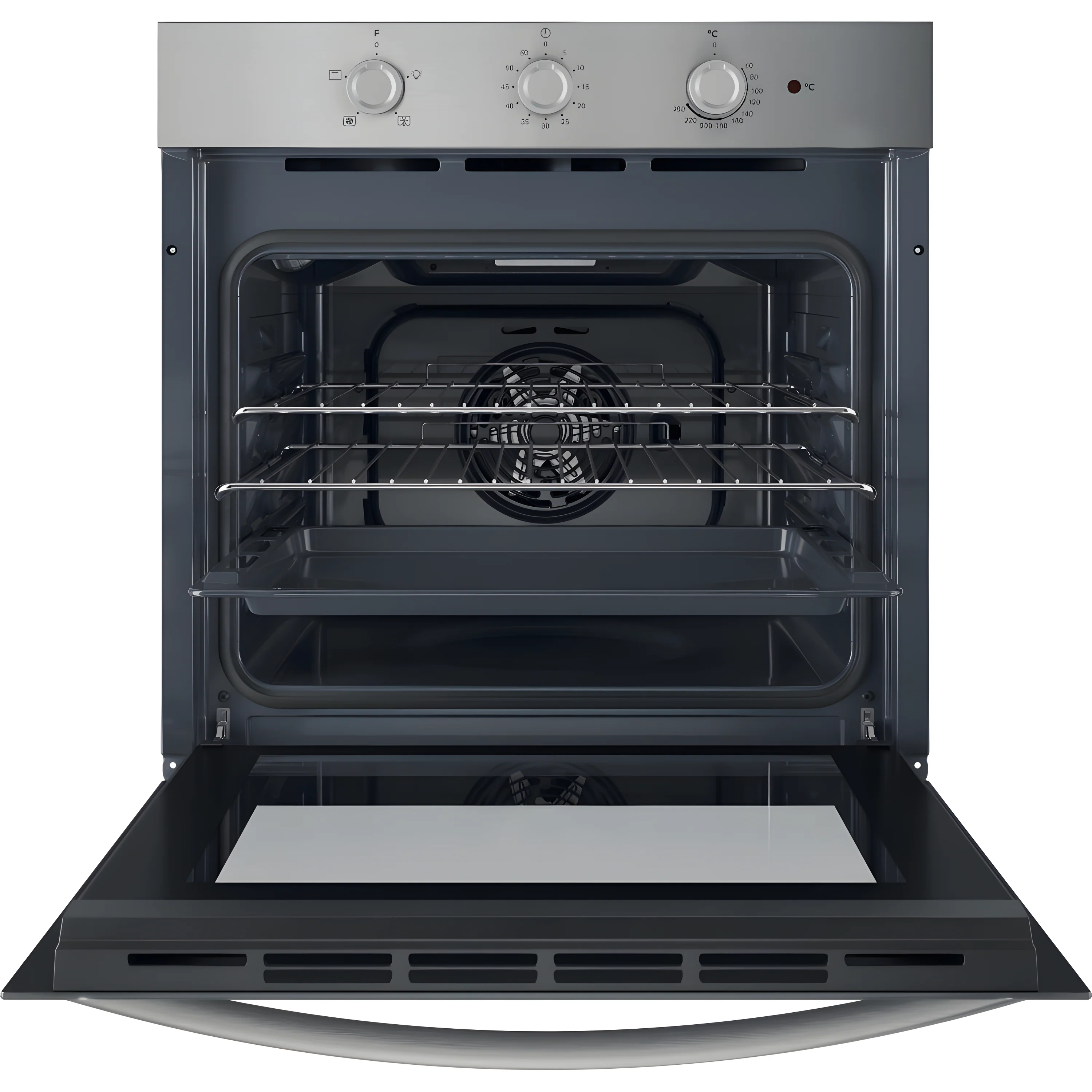 Indesit IO 233 X UK - Stainless Steel Single Oven - 66L - A Energy Rated - Image 3