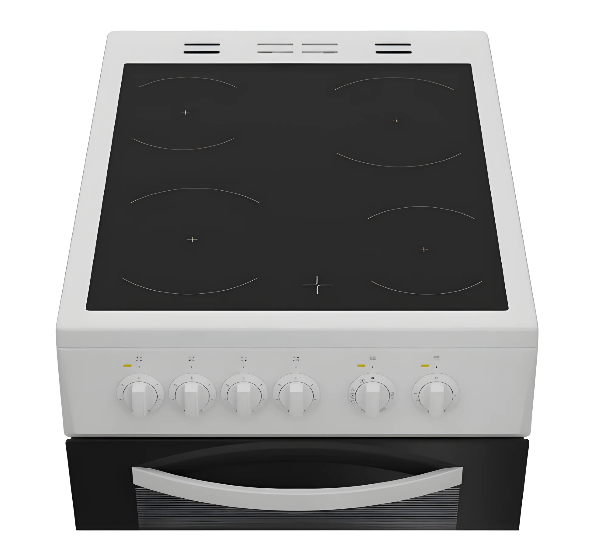 Indesit ITE5VMW - White Electric Cooker - 54L Ceramic Hob - A/A Energy Rated - Image 2