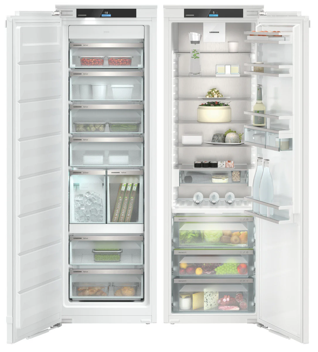 Liebherr IXRF5165 - White 177cm Integrated Fridge Freezer - 509L Capacity - Split Frost Free - C/D Energy Rating