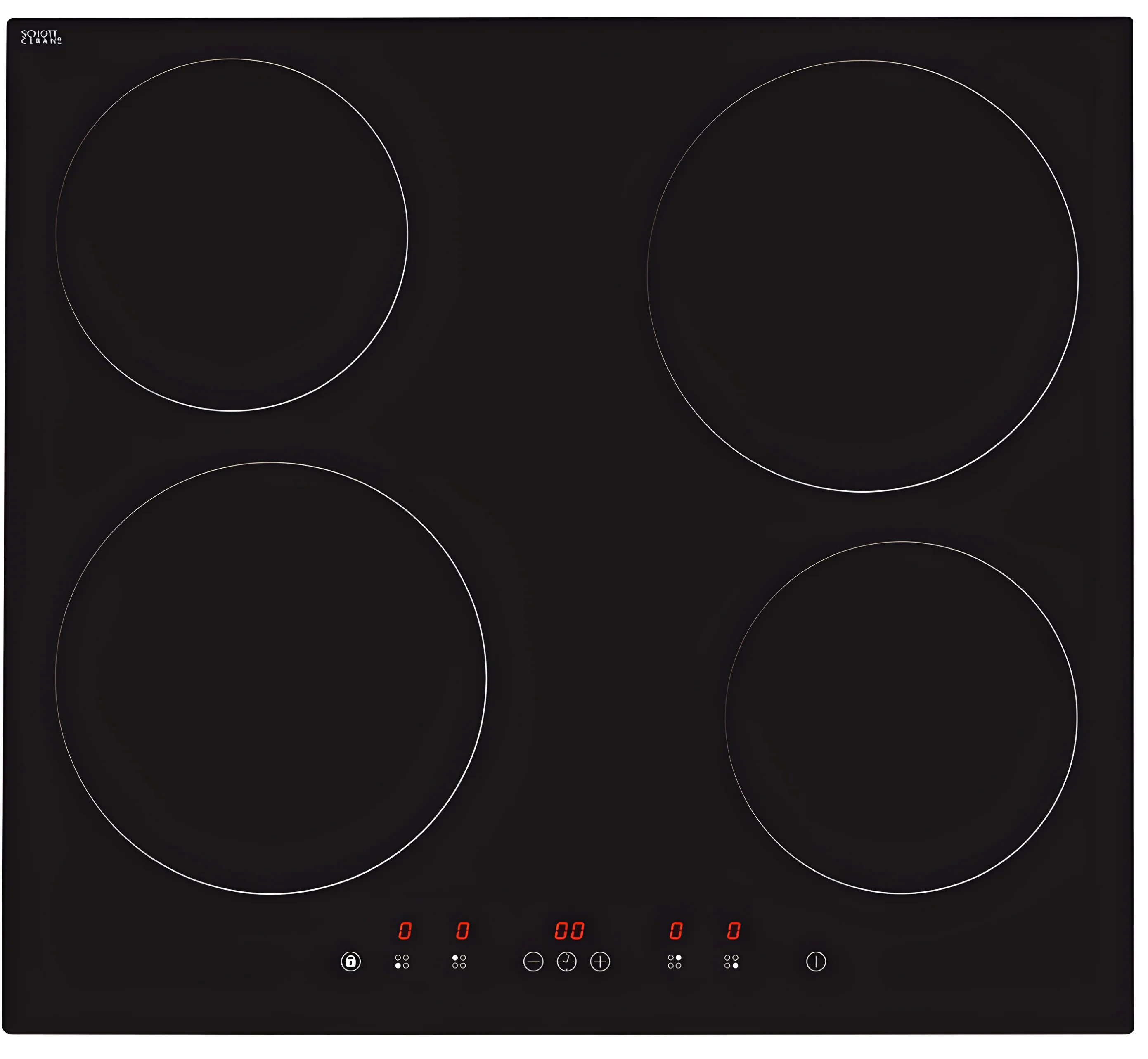 Matrix MHN101FR - Black 4 Zone Induction Hob