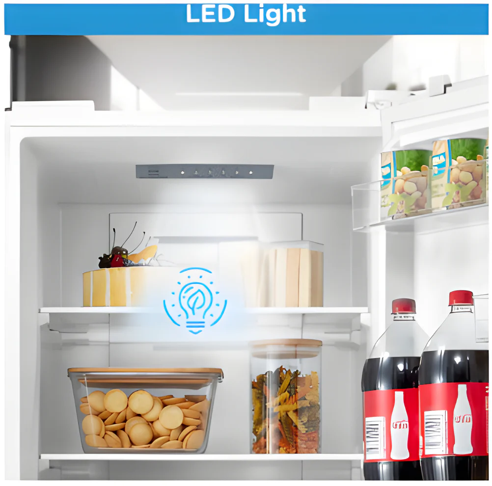 Midea MDRB379FGD01 - Midea MDRB379FGD01 Combi Fridge Freezer D Rated in White - Image 4