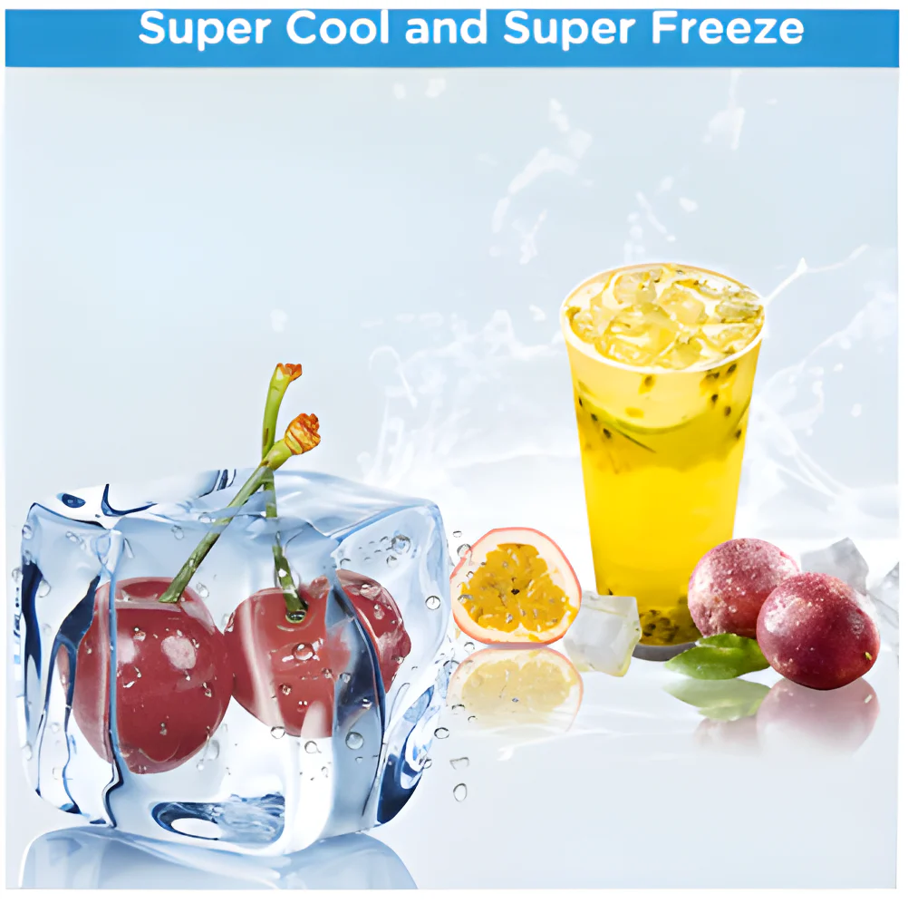 Midea MDRB379FGD01 - Midea MDRB379FGD01 Combi Fridge Freezer D Rated in White - Image 5