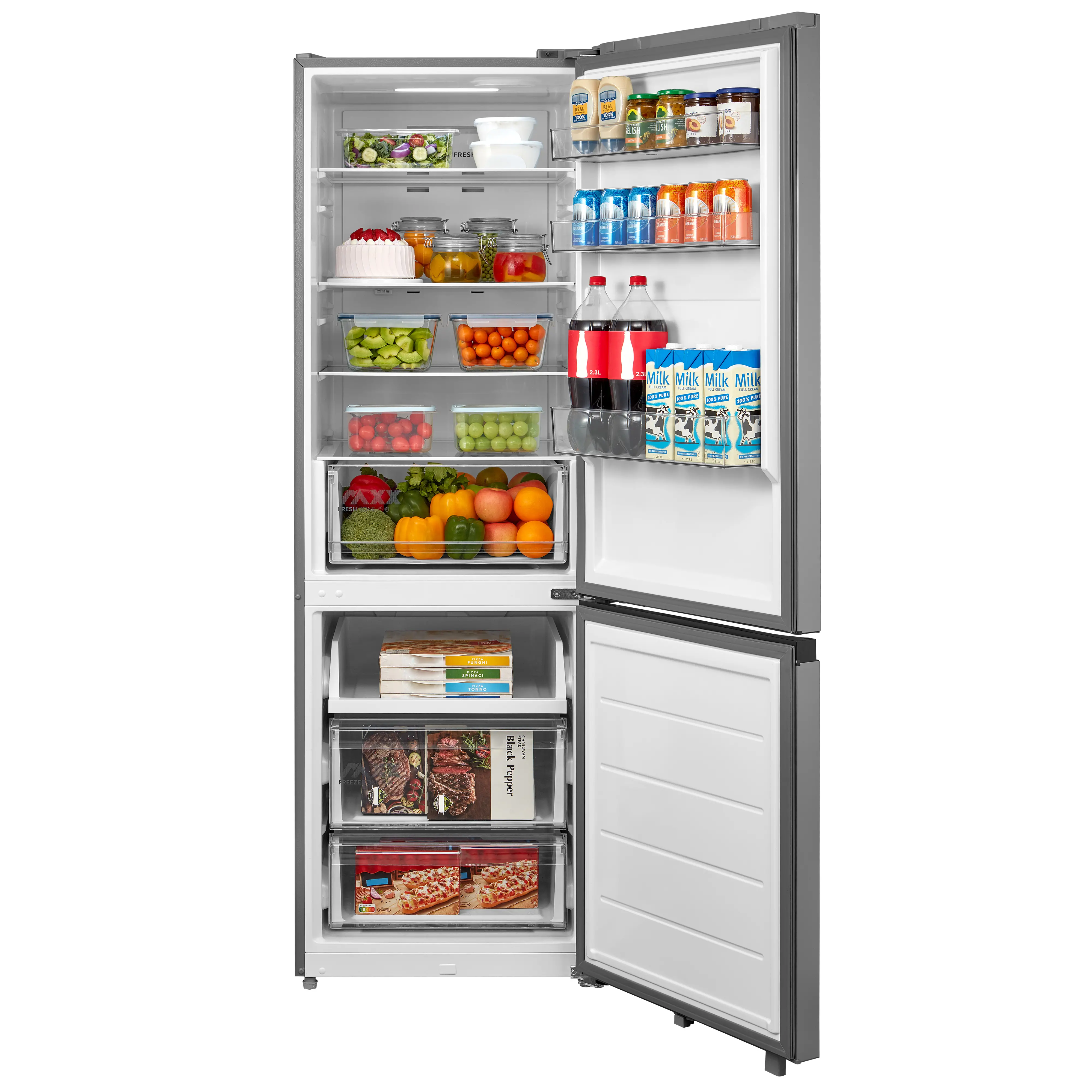 Midea MDRB548MIC46 - Freestanding Fridge Freezer - 401L - C Energy - Image 4