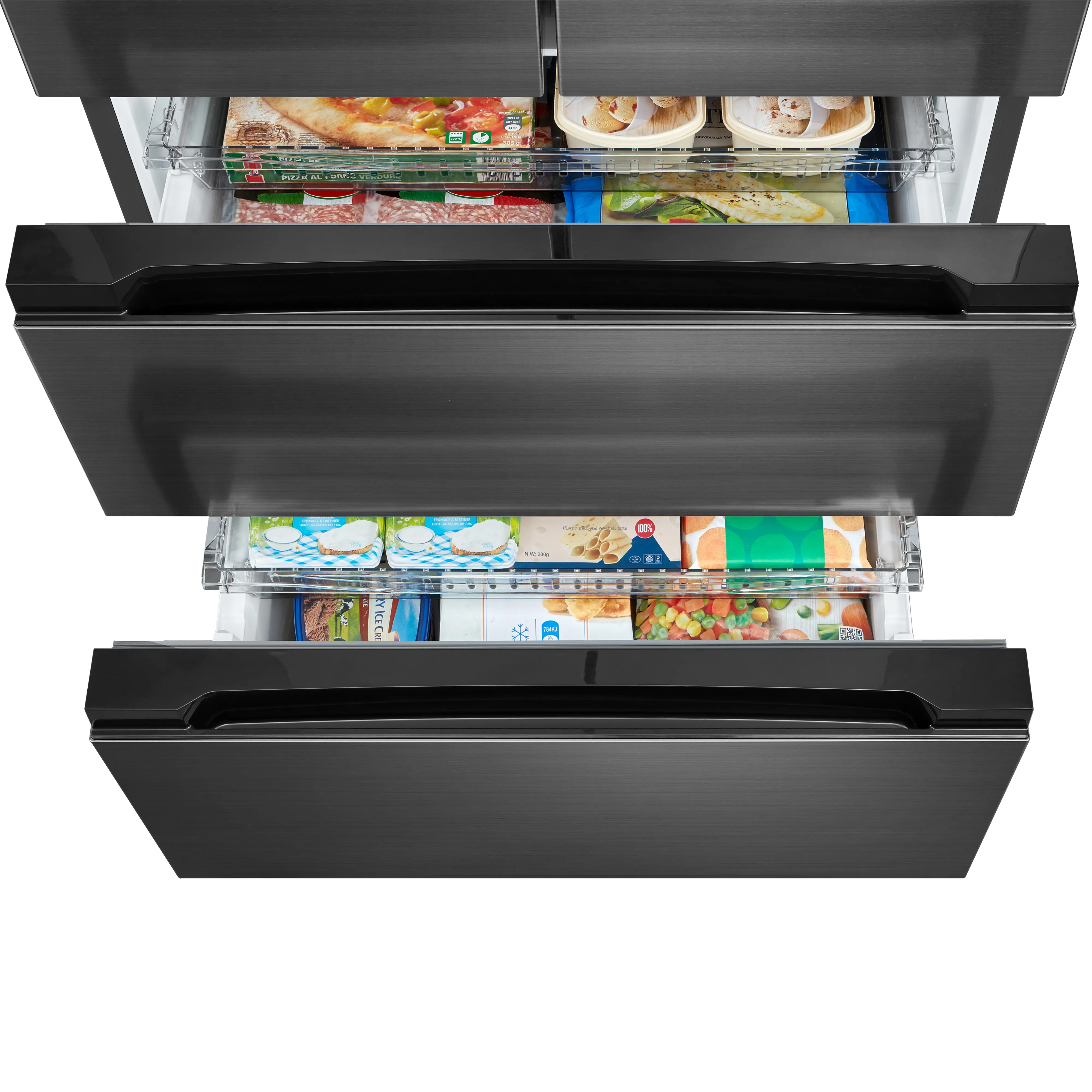Midea MDRF692FIE46 - Inox 516L American Fridge Freezer - French Door & Freezer Drawer - No Frost - E Energy - Image 6