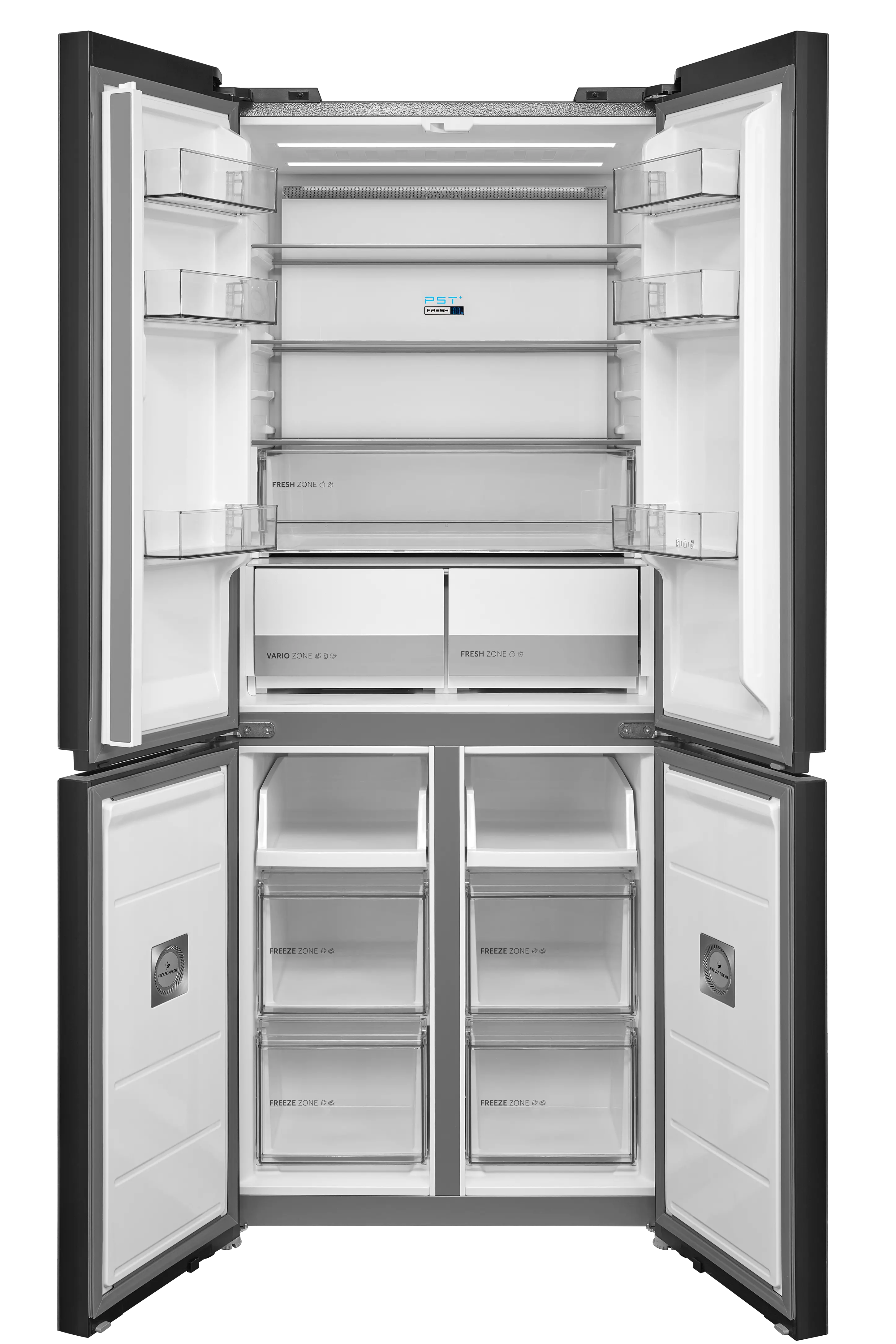 Midea MDRM587BIE70 - Inox American Fridge Freezer - 426L - E Energy - Image 2