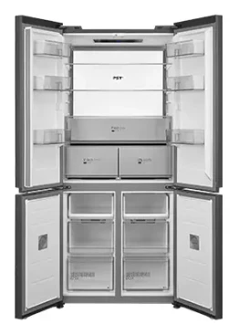 Midea MDRM706BIE70 - Midnight Glass American Fridge Freezer - 515L - E Energy - Image 2