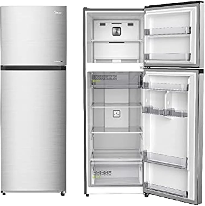Midea MDRT385MTE46 - Silver Top Mount Double Door Freezer- 266L - 3 Star energy