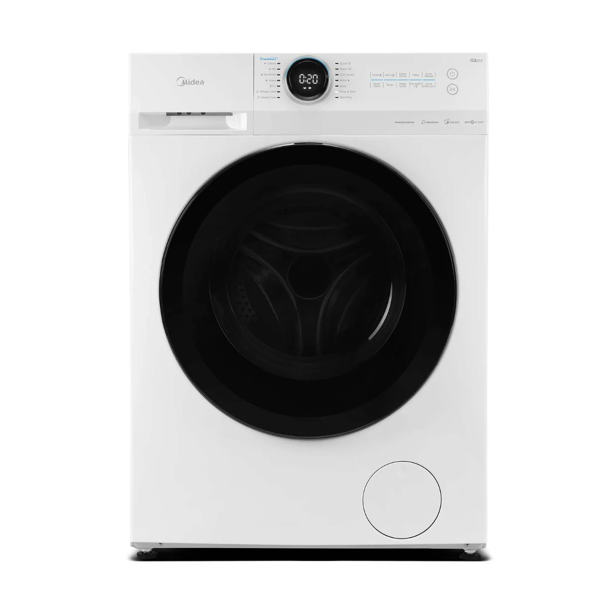 Midea MF20EW100WB - Wi-Fi Connected - White 10KG Washing Machine - 1400 RPM - A energy