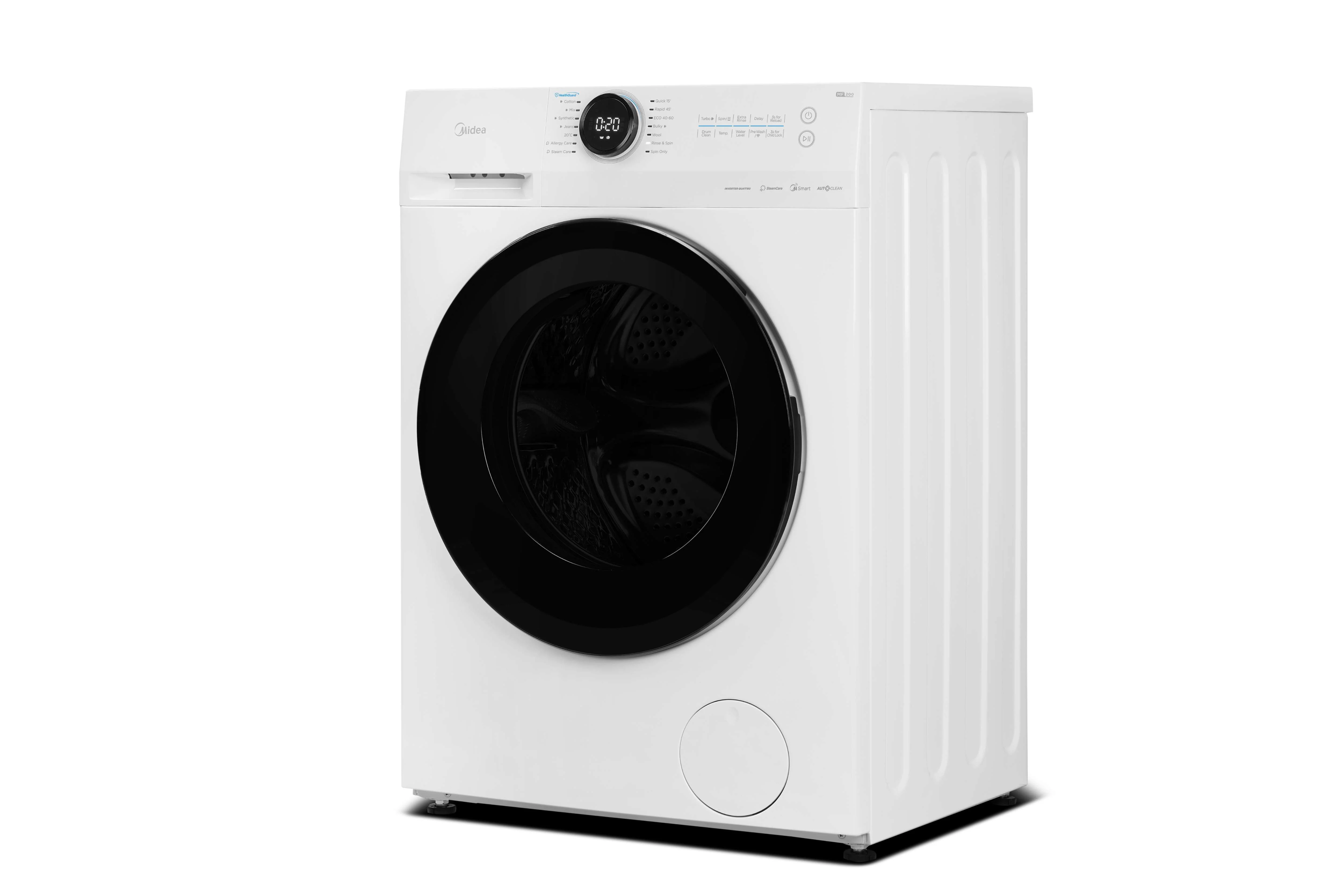 Midea MF20EW100WB - Wi-Fi Connected - White 10KG Washing Machine - 1400 RPM - A energy - Image 2