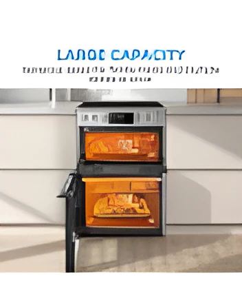 Midea MFO24EME4R118-SS - Stainless Steel 60cm Double Oven Freestanding Cooker - Ceramic Hob - A Energy - Image 4