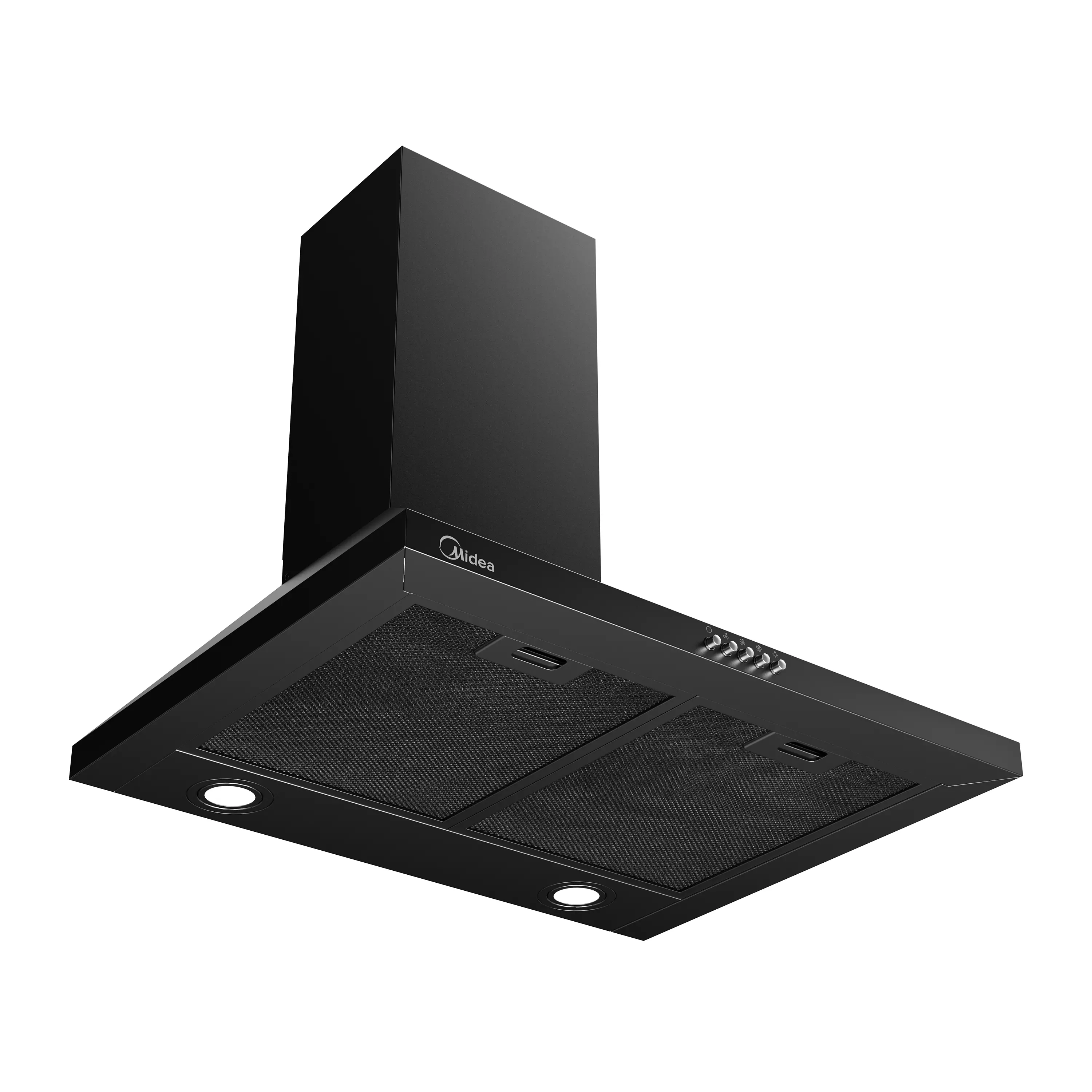 Midea MHA60A17EM400B - Black Chimney Extractor Hood 60cm - 400 m³/h - B Rated - Image 2