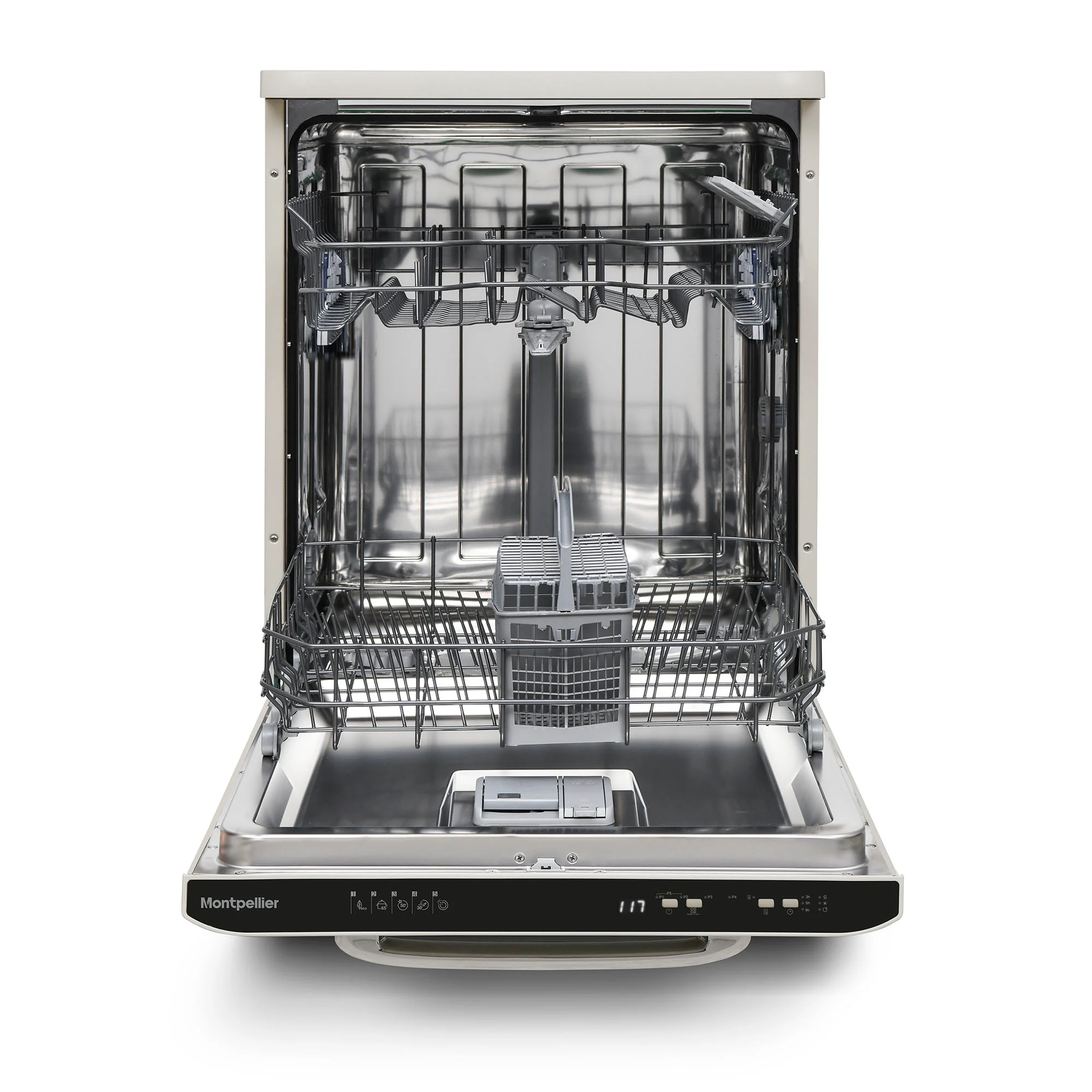 Montpellier MAB1353DC - Cream 13 Place Settings Retro Dishwasher - D Energy Rating - Image 2