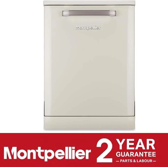 Montpellier MAB1353DC - Cream 13 Place Settings Retro Dishwasher - D Energy Rating - Image 6